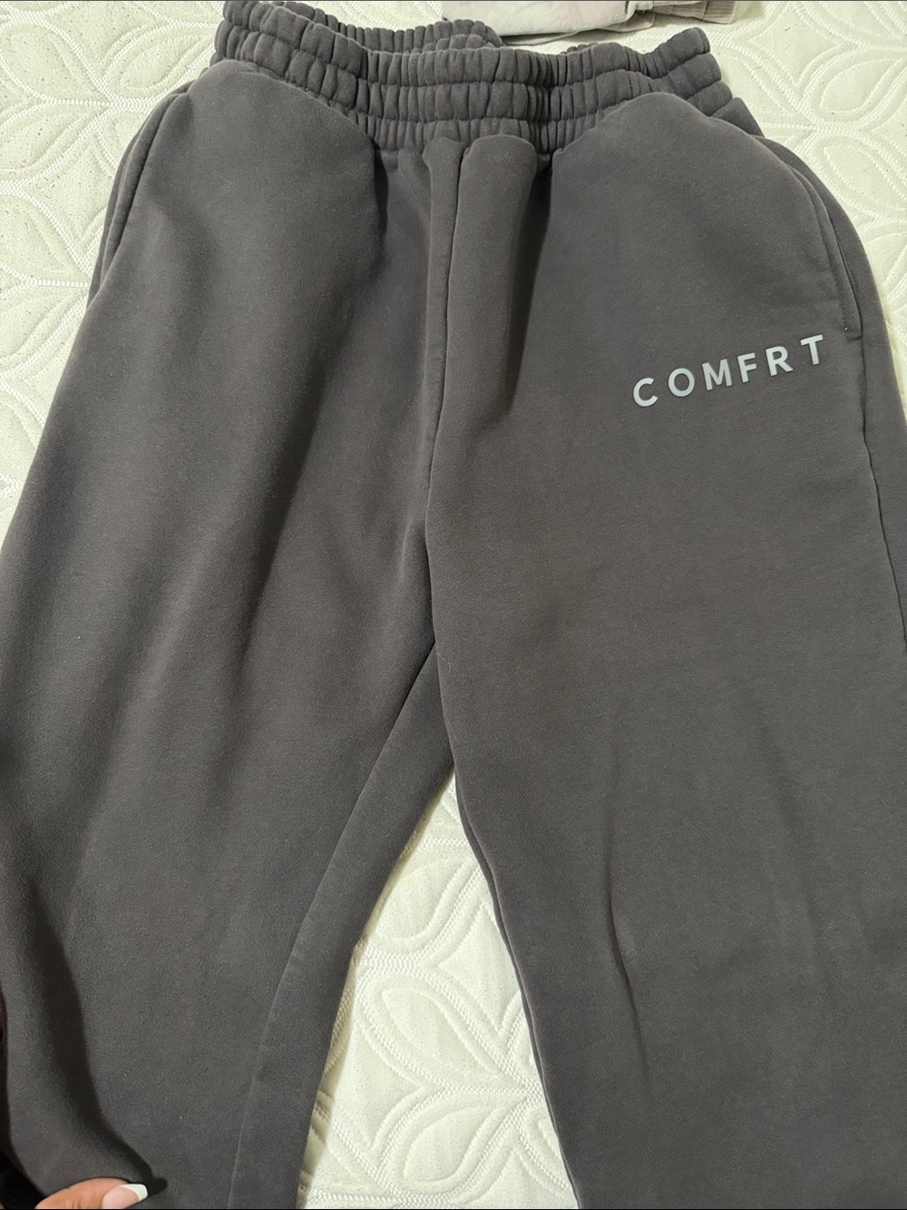 Women's Dark Gray Fleece Sweatpants